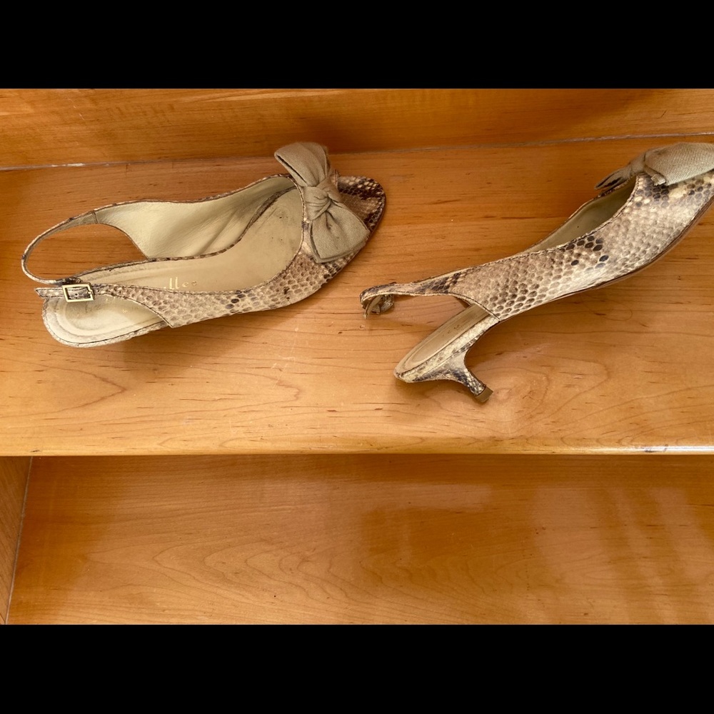 Python Printed Leather Sandals - image 2